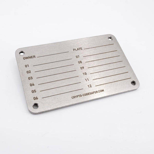 PLAQUE ARRIÈRE DE REMPLACEMENT CRYPTO-CODESAFER®
